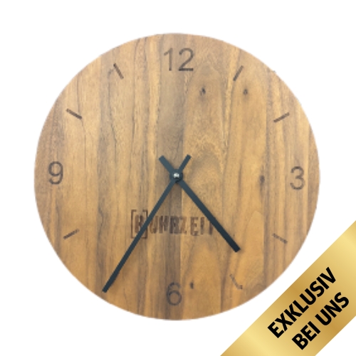 Wanduhr | Walnussholz – RUHRZEIT