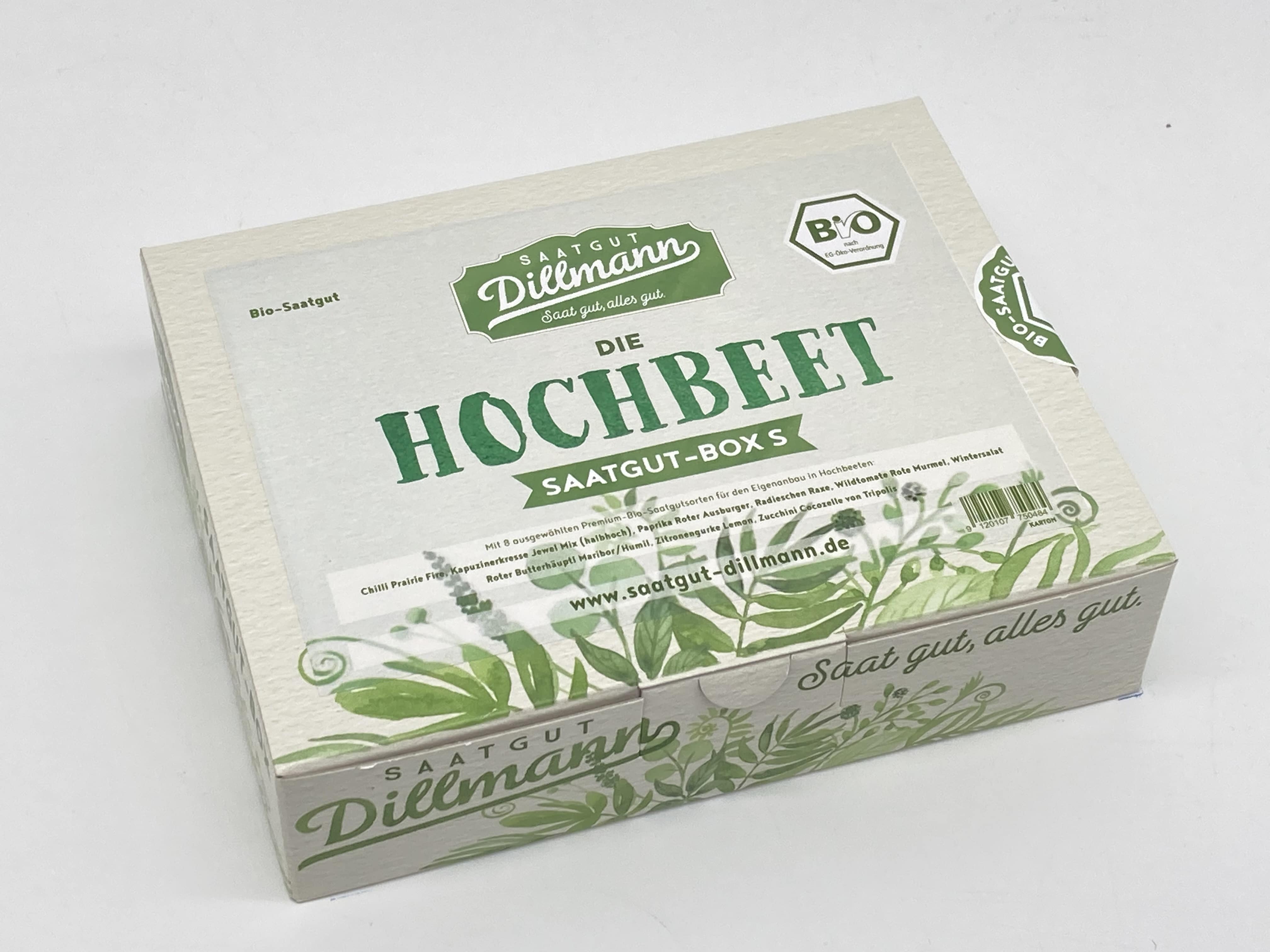 Saatgut-Box Karton: Hochbeet S-Bio