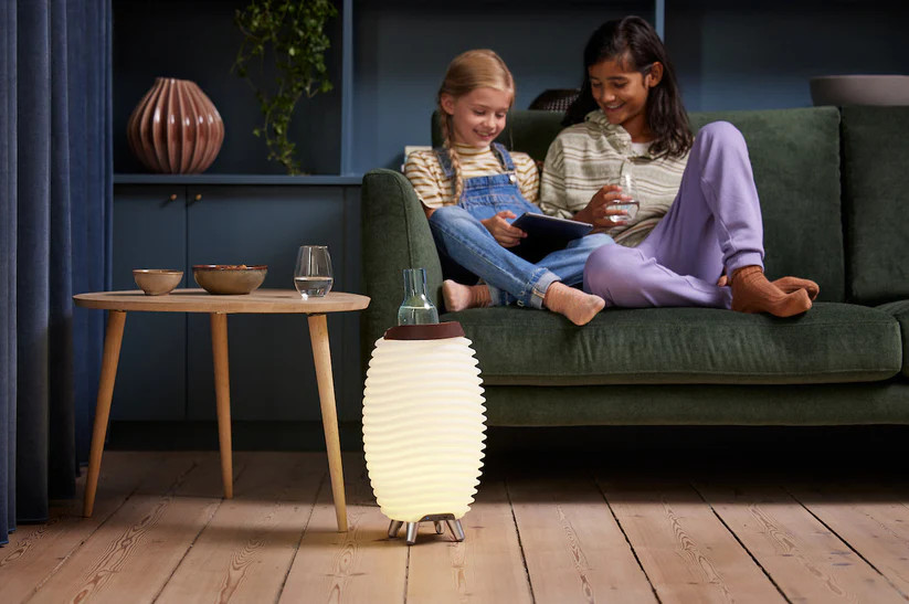 LED-Lampe mit Bluetooth-Lautsprecher & Getränkekühler - Synergy