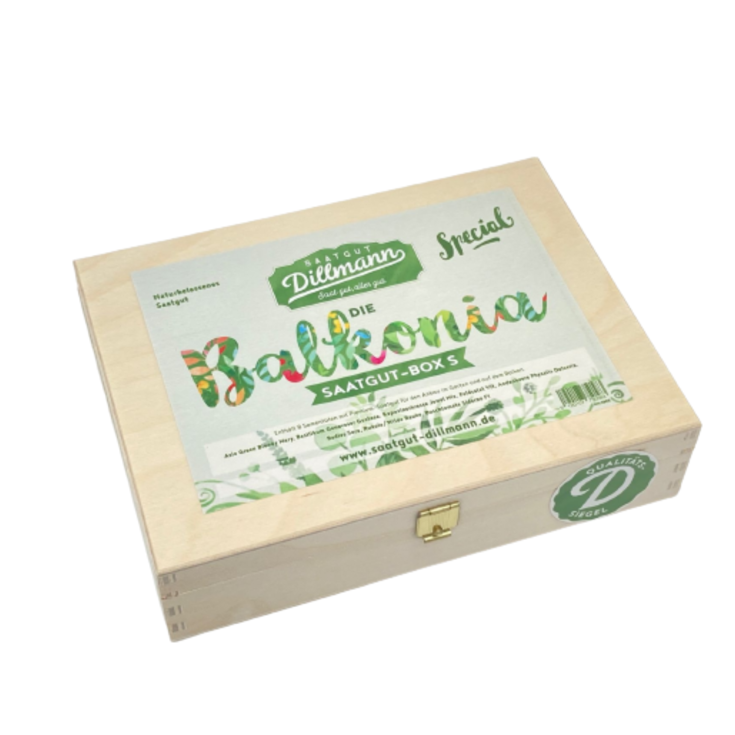 Saatgut-Holzbox S - Balkonia für Hobbygärtner