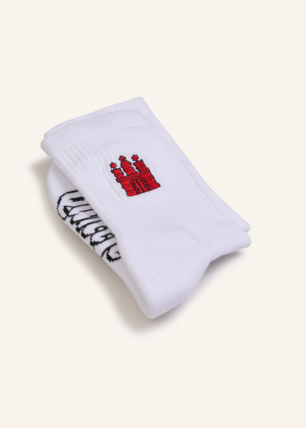 Socken mit maritimen Motiv | weiß