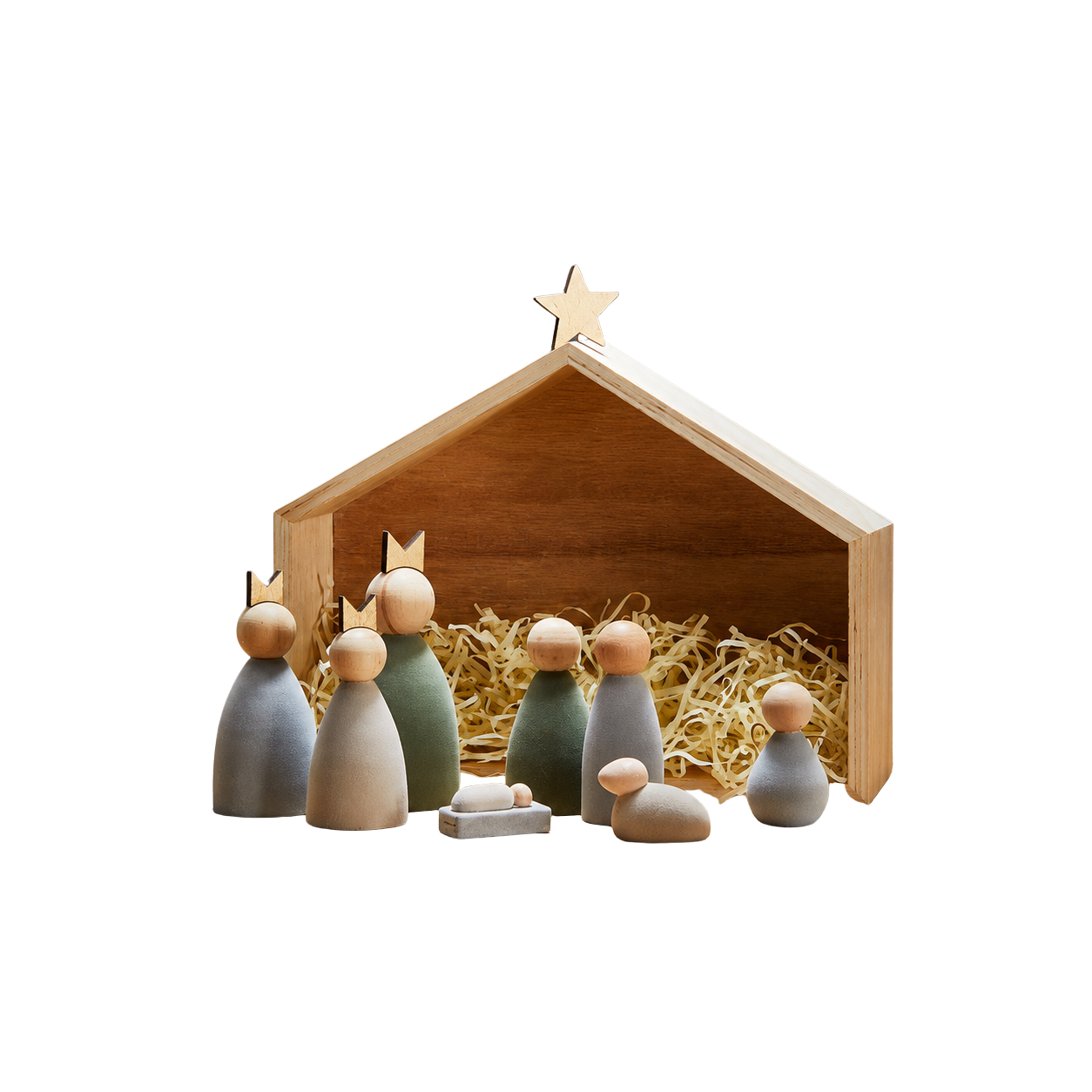 Weihnachtskrippe, 9tlg KRYBBE