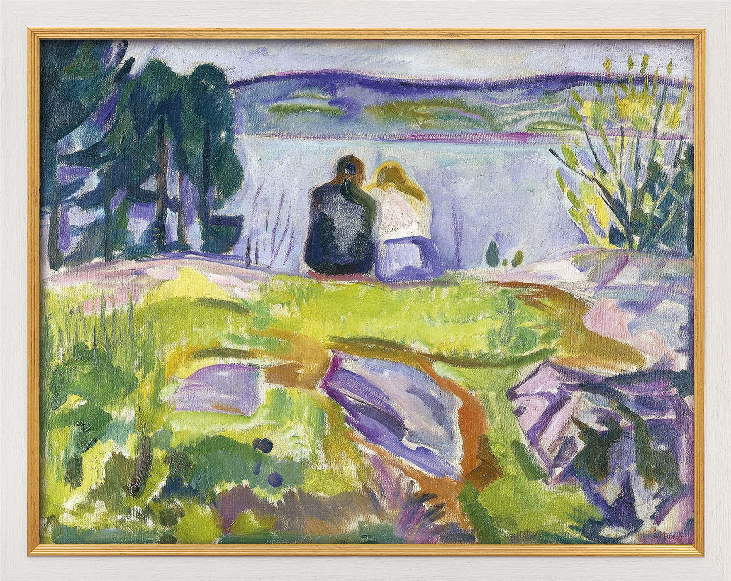 Edvard Munch: "Frühling (Liebespaar am Ufer)", 1911-1913