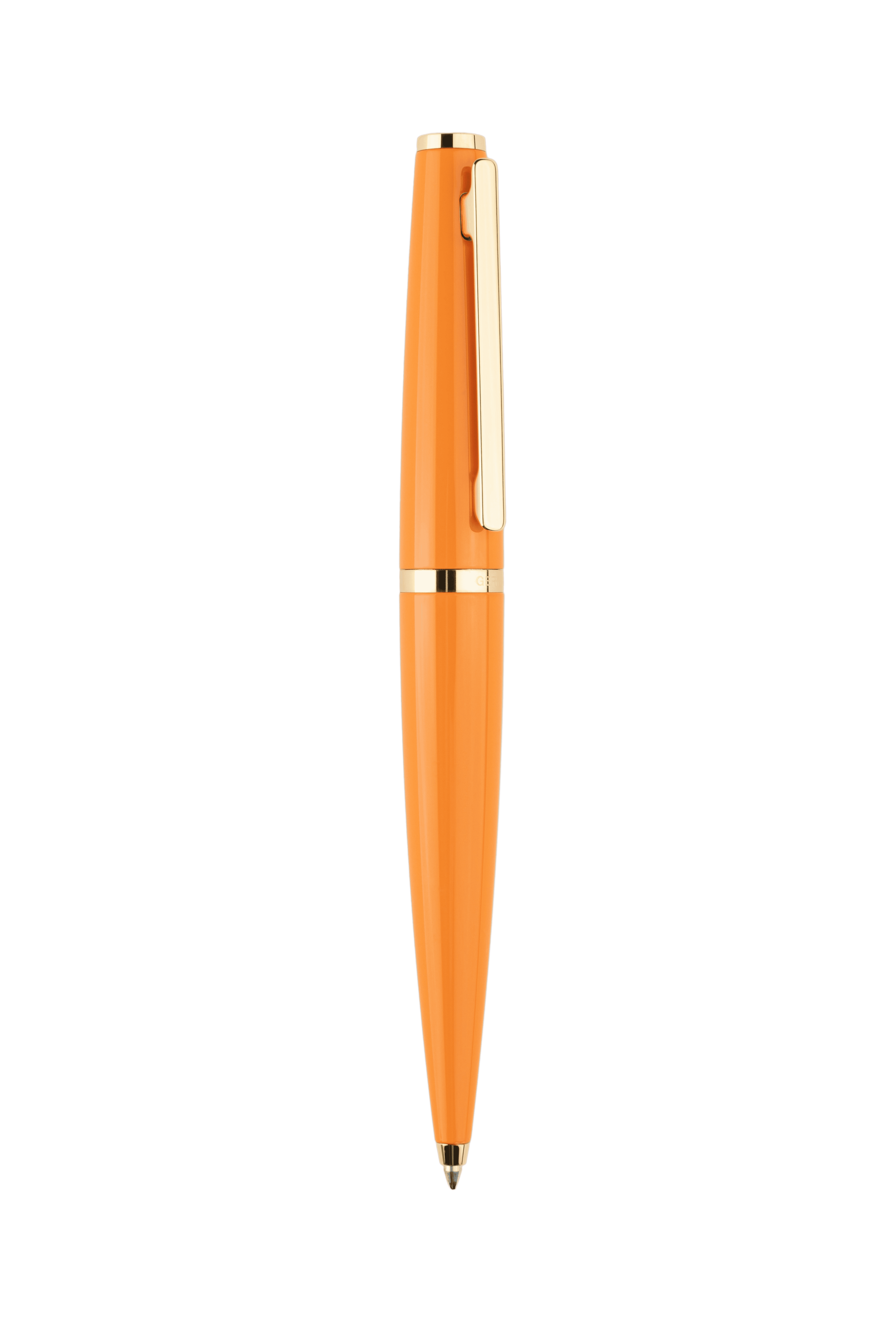 Kugelschreiber orange Gelbgold-vergoldet - Design 06