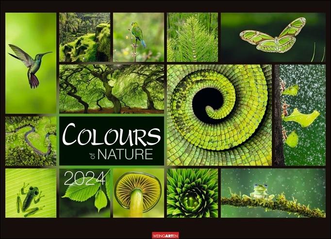 Colours of Nature Kalender 2024. Großer Foto-Wandkalender im Querformat 68 x 49cm. Natur-Kalender 2024 mit harmonischen Bild- und Farbkompositionen für jeden Monat. Maße (B/H): 68 x 49 cm, Fotokalender