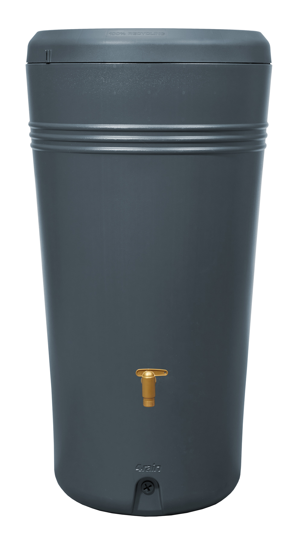 Regentonne Komplett-Set | Azura 230 L graphite grey