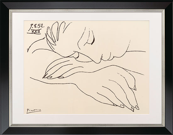 Pablo Picasso: "War and Peace - Sleeping woman" (1952)