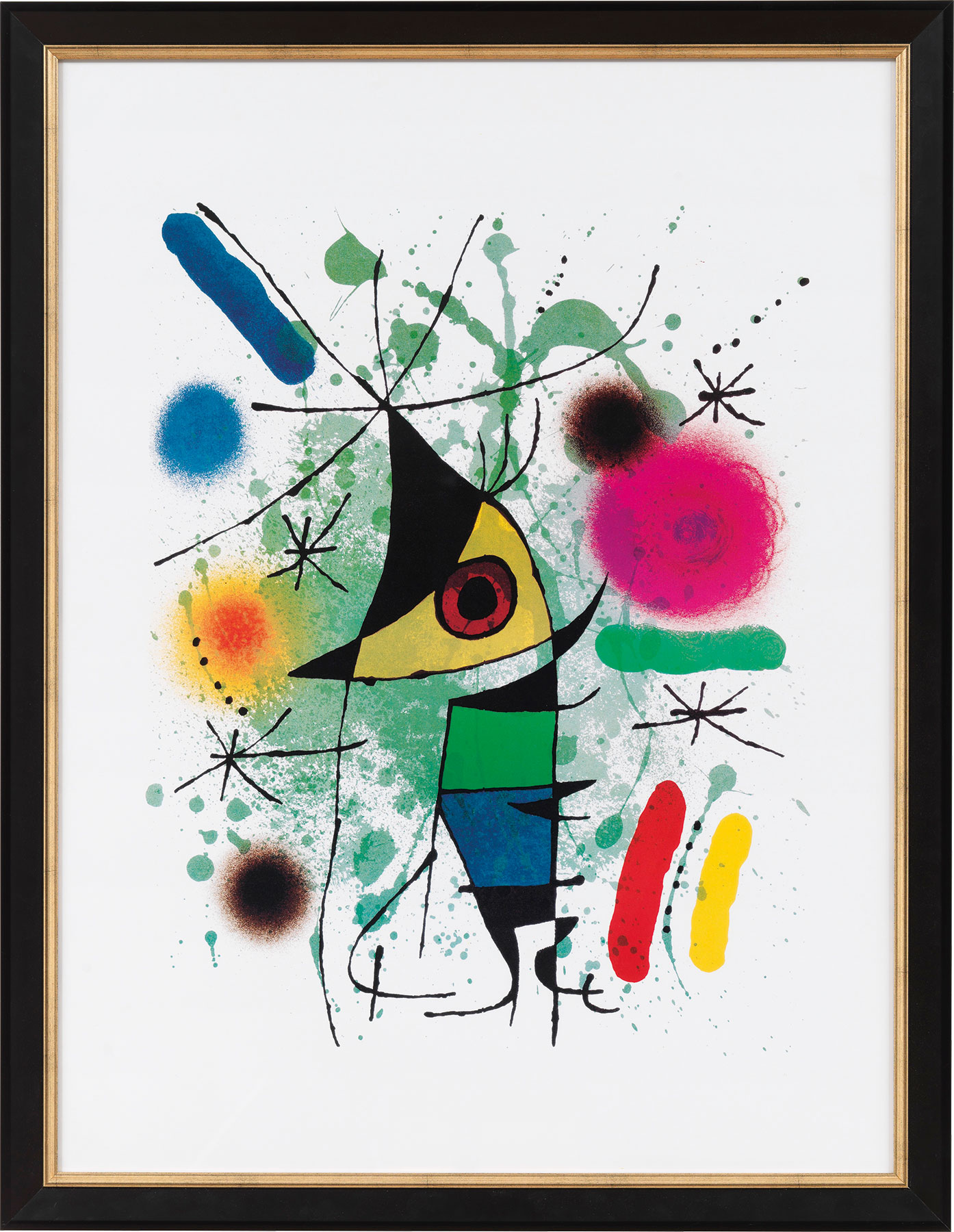 Gemälde "Der singende Fisch" (1972) - Miró