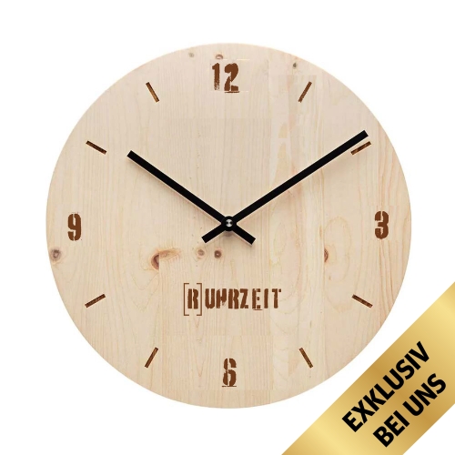 Wanduhr | Zirbenholz – RUHRZEIT