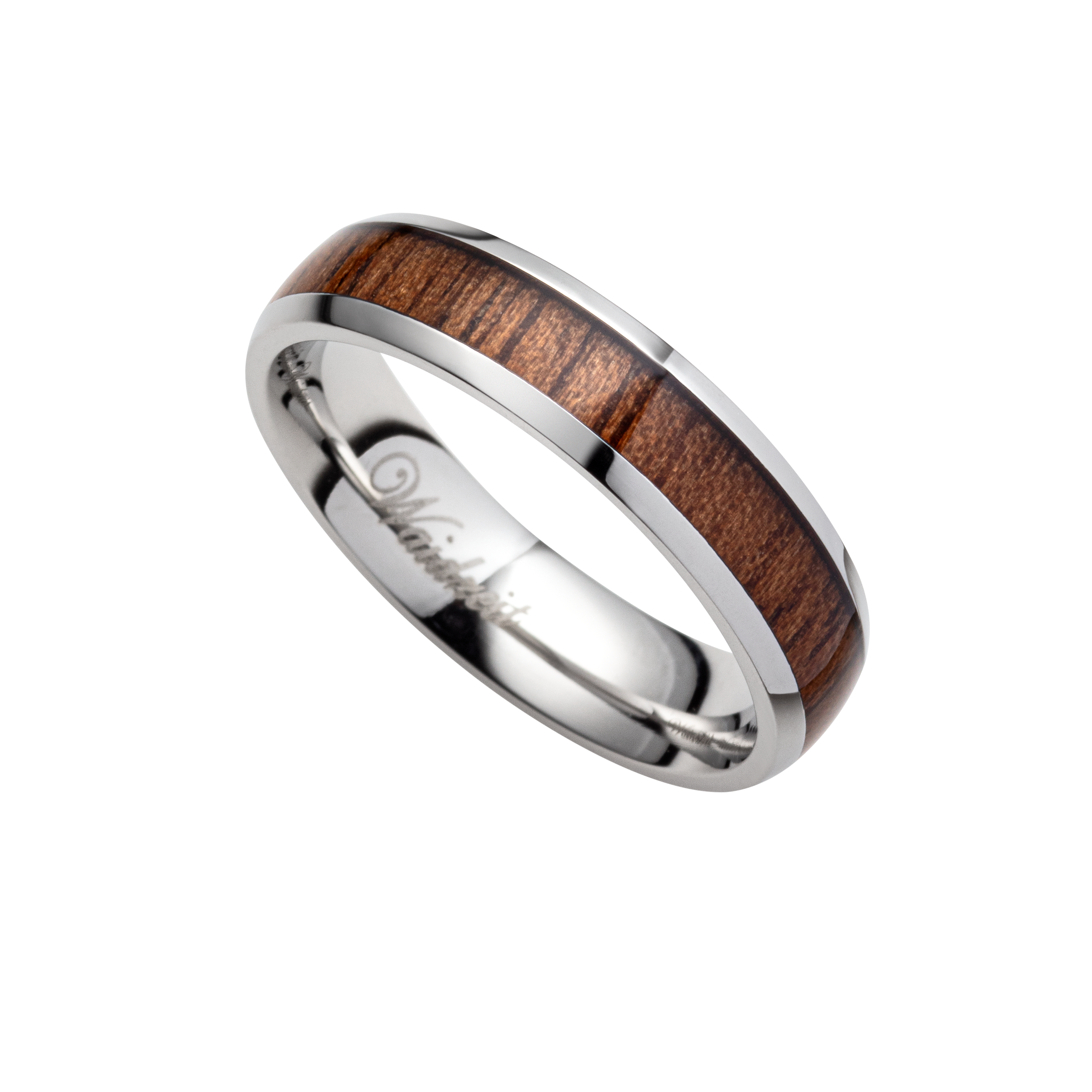 Damen Ring | Silber & Walnuss – Harmonie