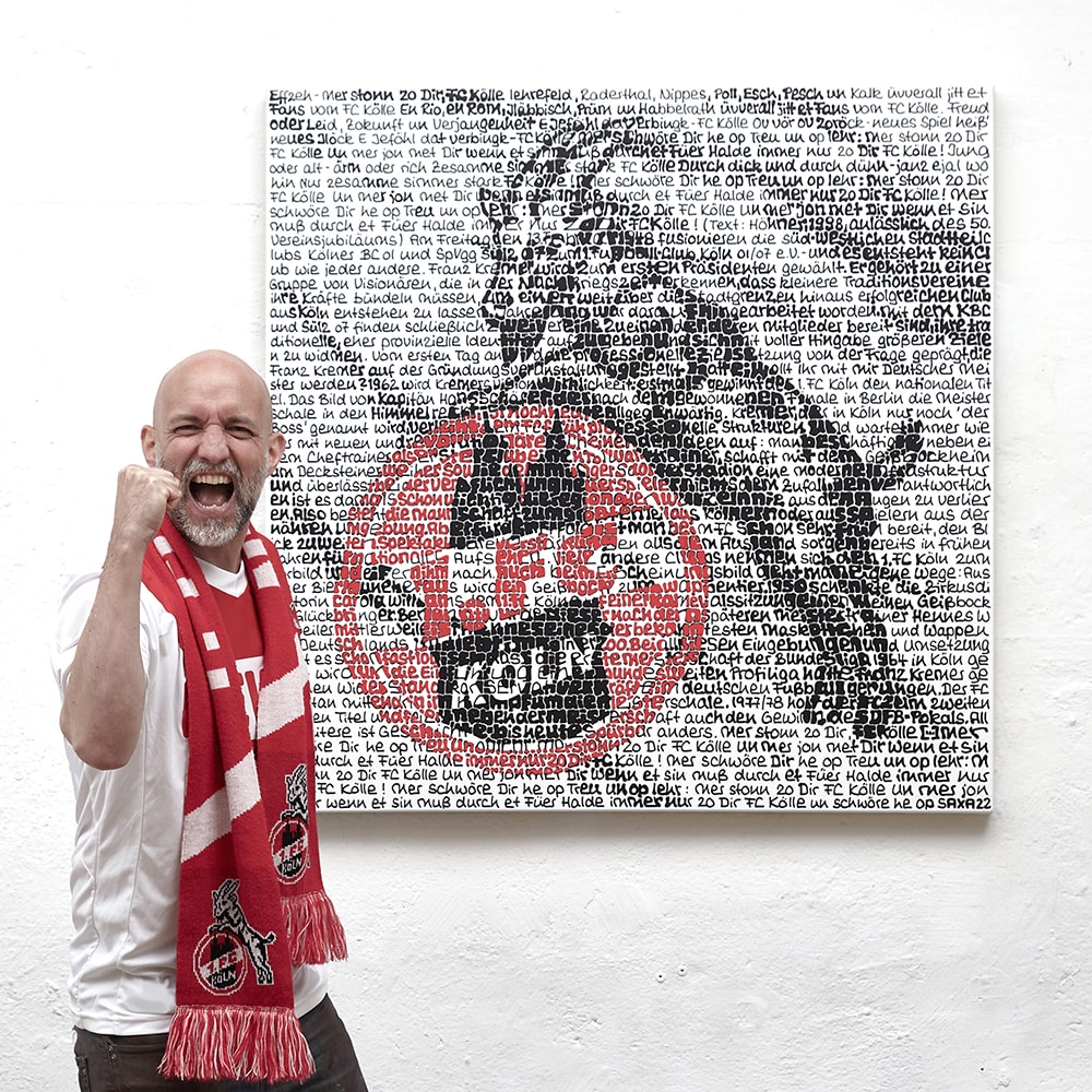  "1. FC Köln" SAXA Edition Wortmalerei