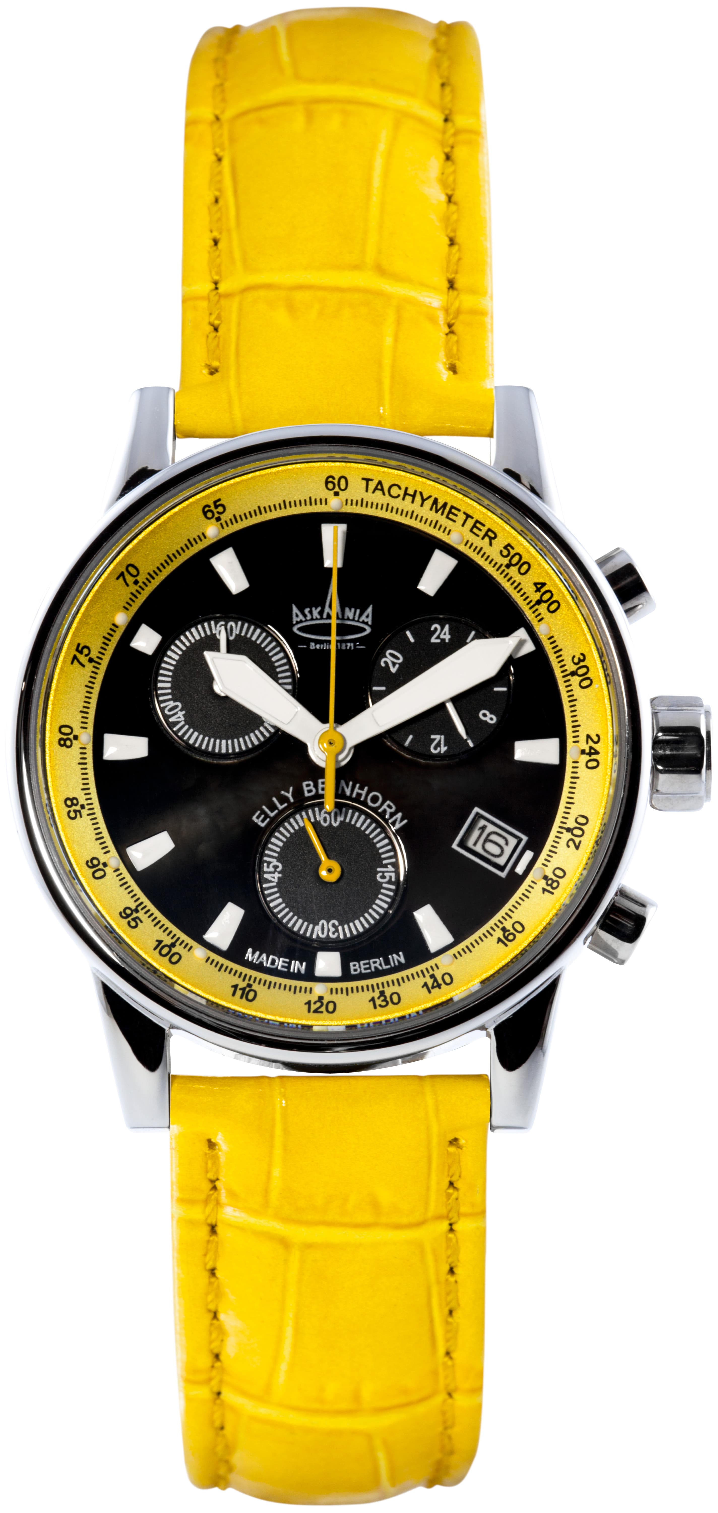 Armbanduhr - ASKANIA ELLY BEINHORN Chronograph gelb