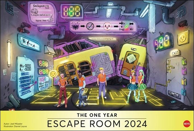 Escape Adventures Wandkalender 2024