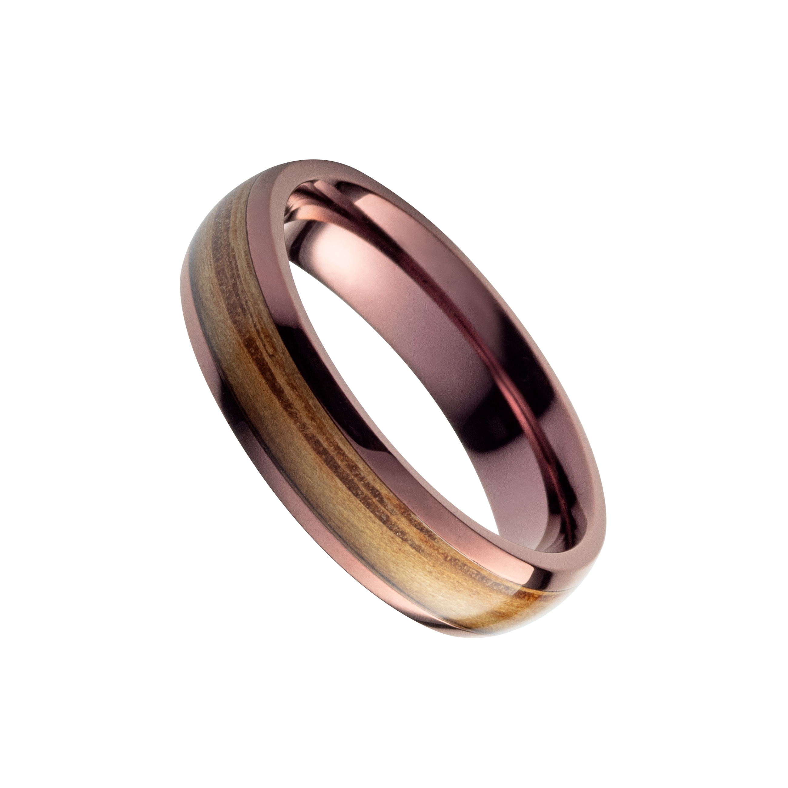 Damen Ring |  Kupfer & Barrique Weinfass – Harmonie