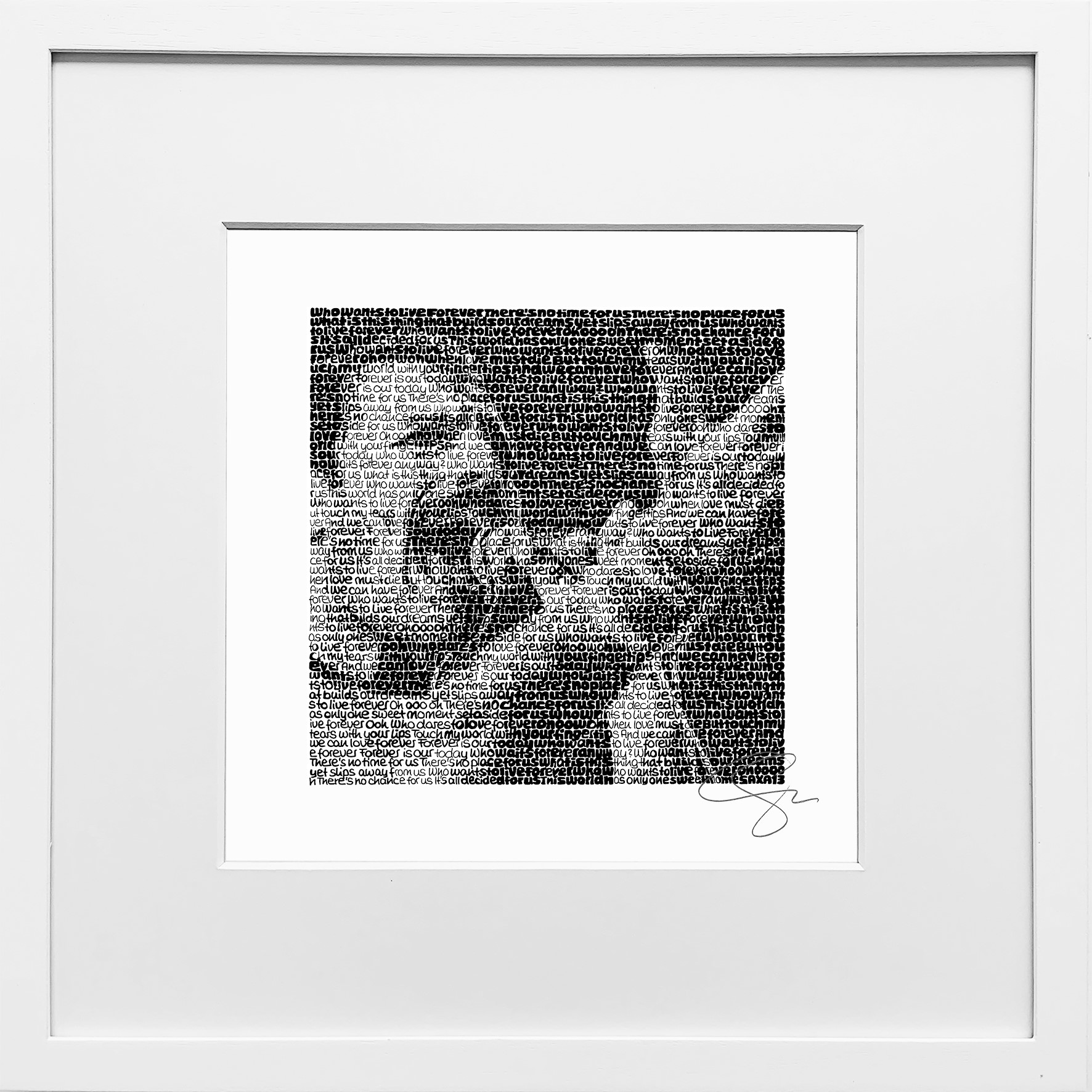 Freddie Mercury - SAXA Edition Wortmalerei