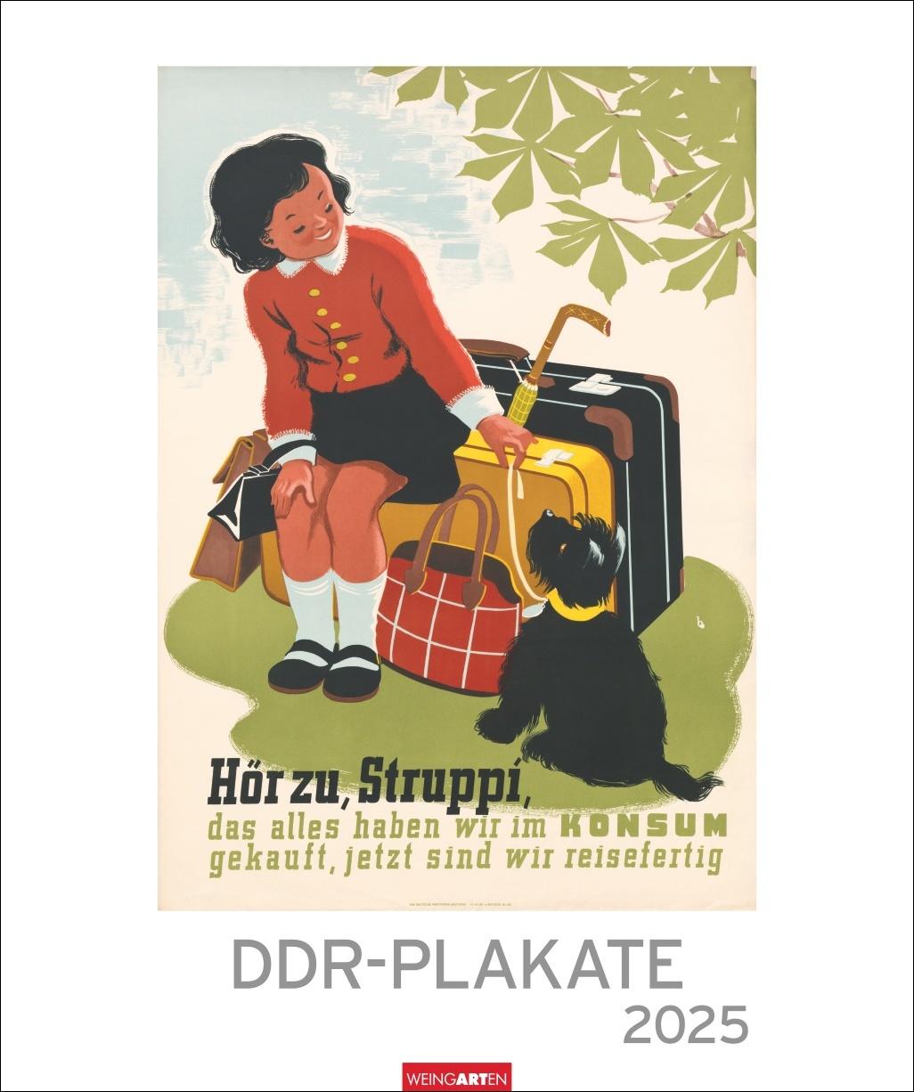 DDR-Plakate Edition 2025 Nostalgie-Kalender. Großer Wandkalender 2025. Kultiger Kalender XL mit 