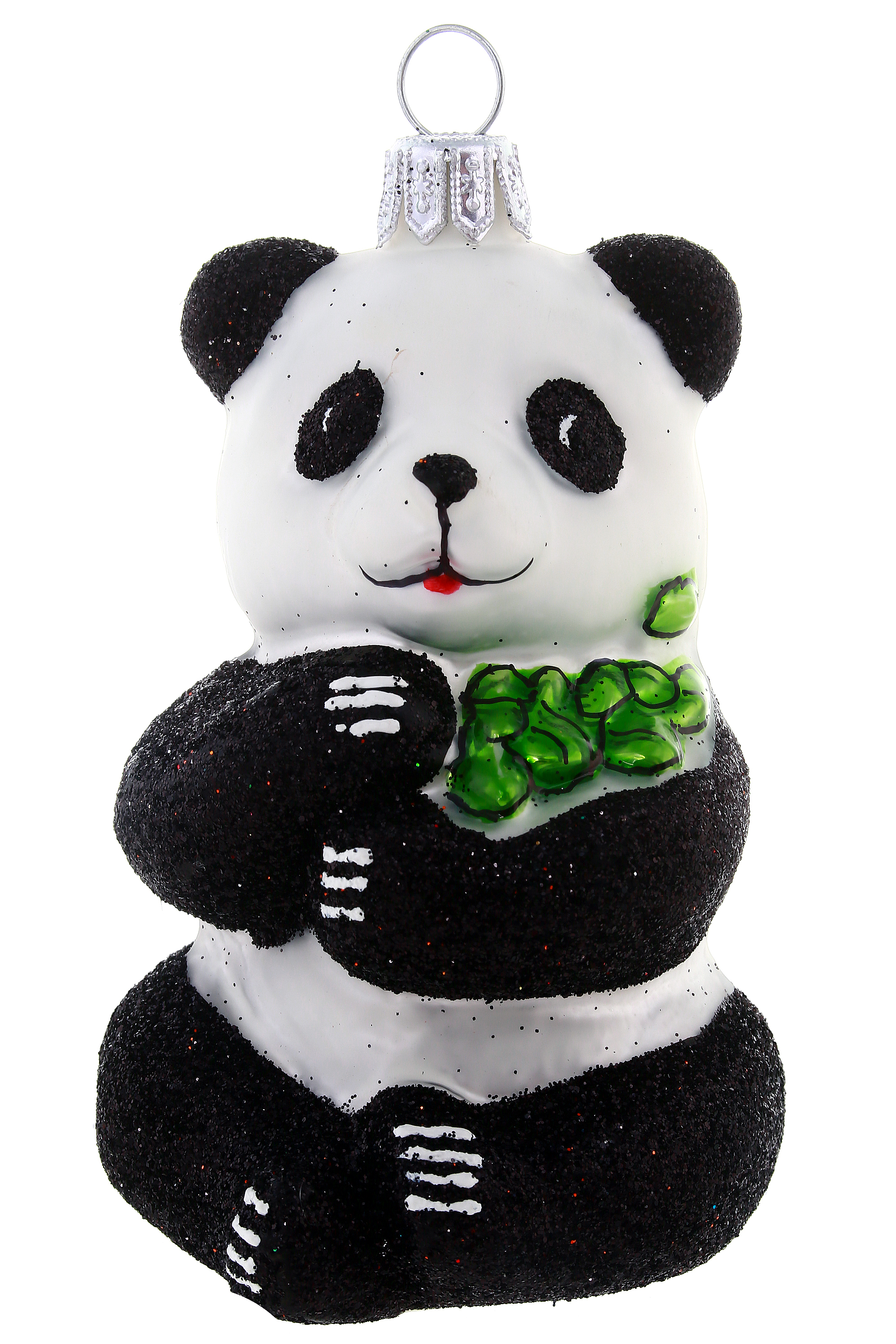 Weihnachtsbaumschmuck aus Glas – Pandabär