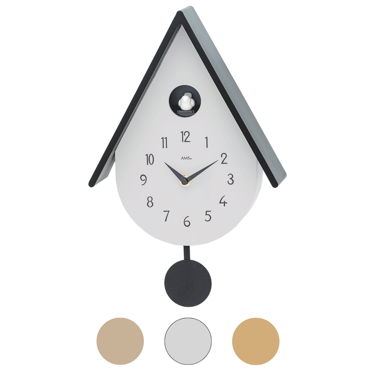 Pendelwanduhr mit Vogelmelodie