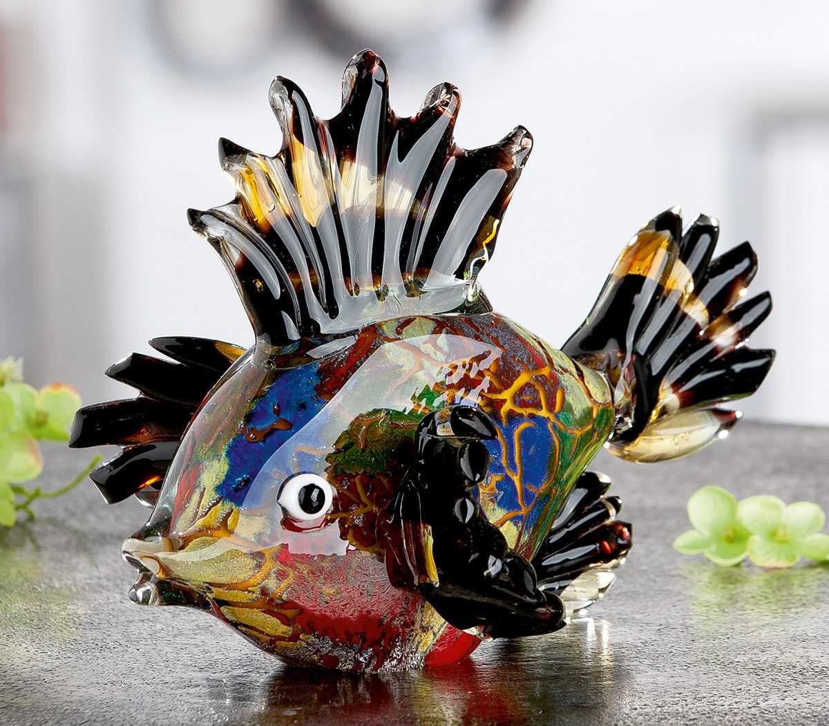 Glasskulptur Fisch Pondo (Höhe 17cm)