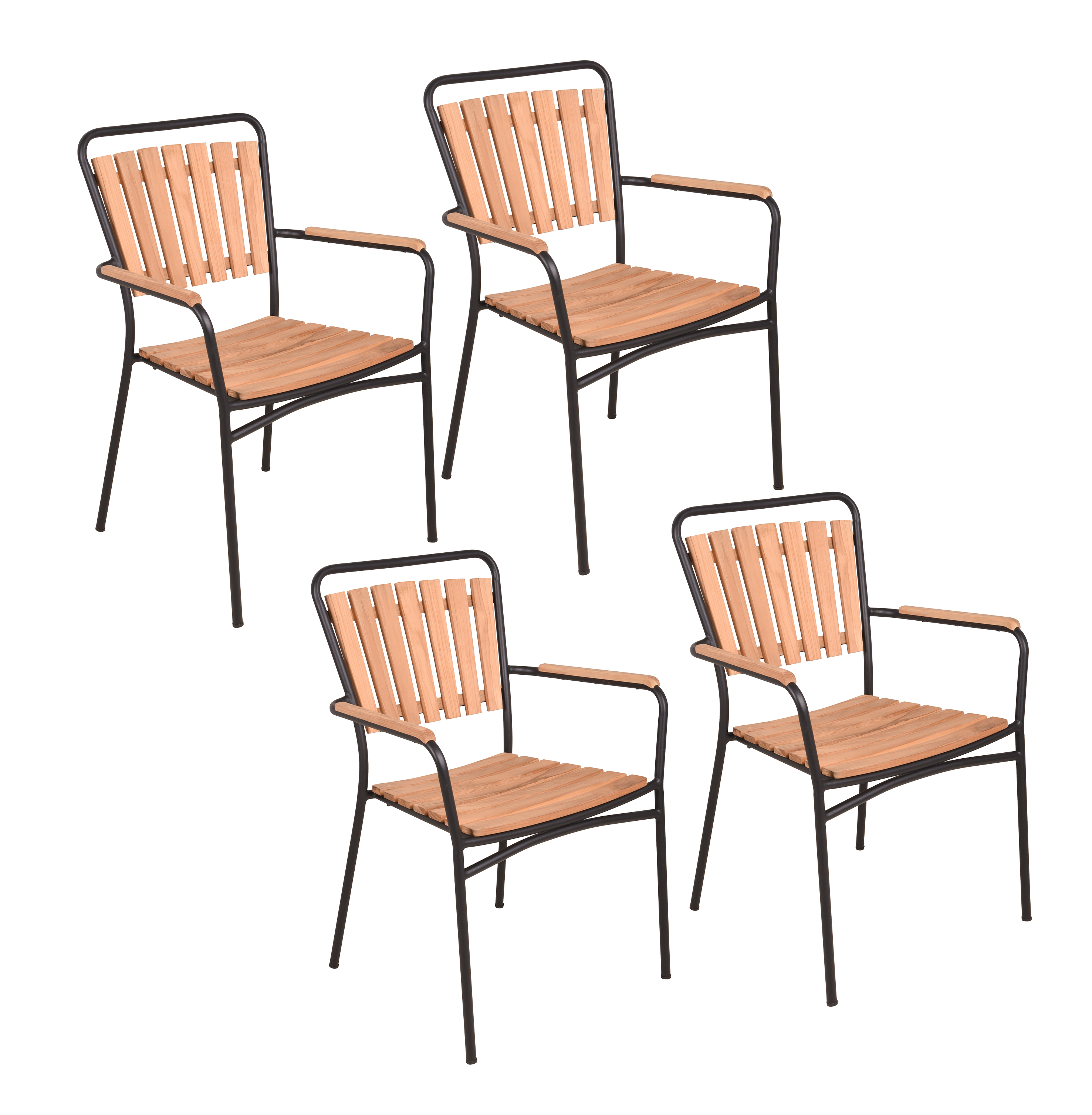 Stapelstuhl 4er Set – Covina